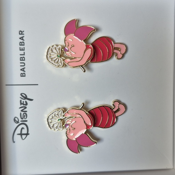 BaubleBar X Disney Piglet Earrings! NIB! - Picture 8 of 8